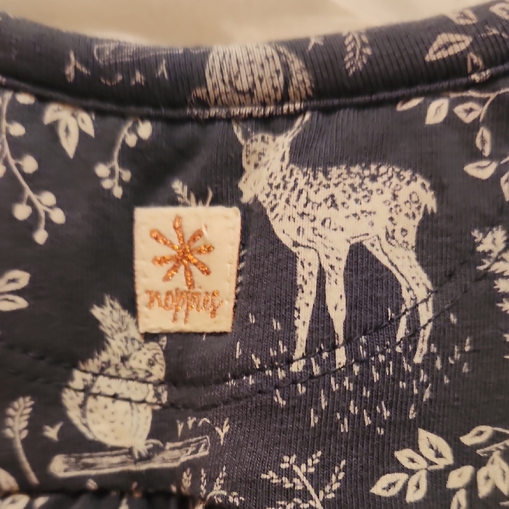 π¦ Kids Navy Blue Animal Print Shirt - Picture 4 of 4